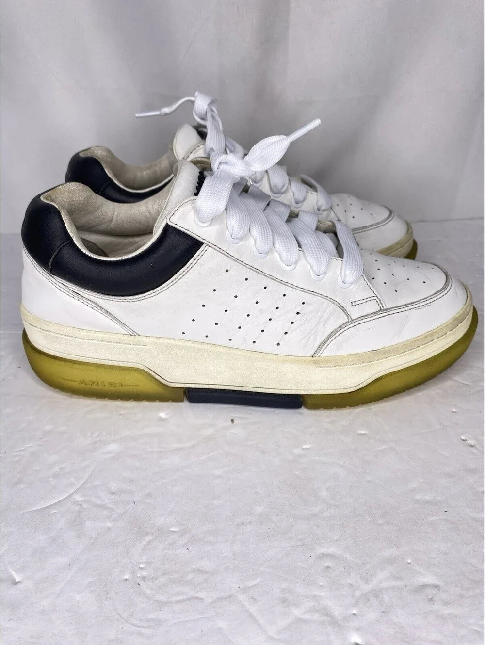Amiri Stadium Low Sneakers White/Black Size 43 Replacement Laces